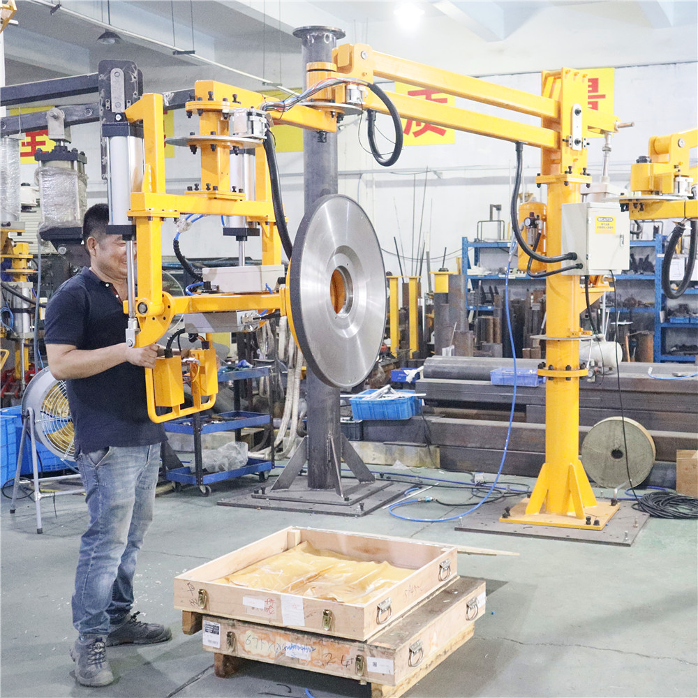 150kg Industrial Pneumatic Manipulator with Magnet for Steel Disc Handling