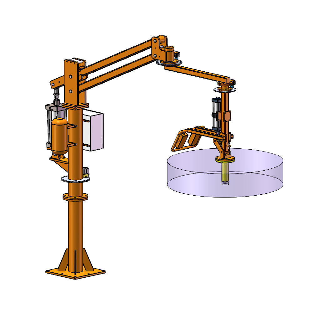 200kg Industrial Pneumatic Lifting Manipulator with Pneumatic Shaft for Rolls Reels