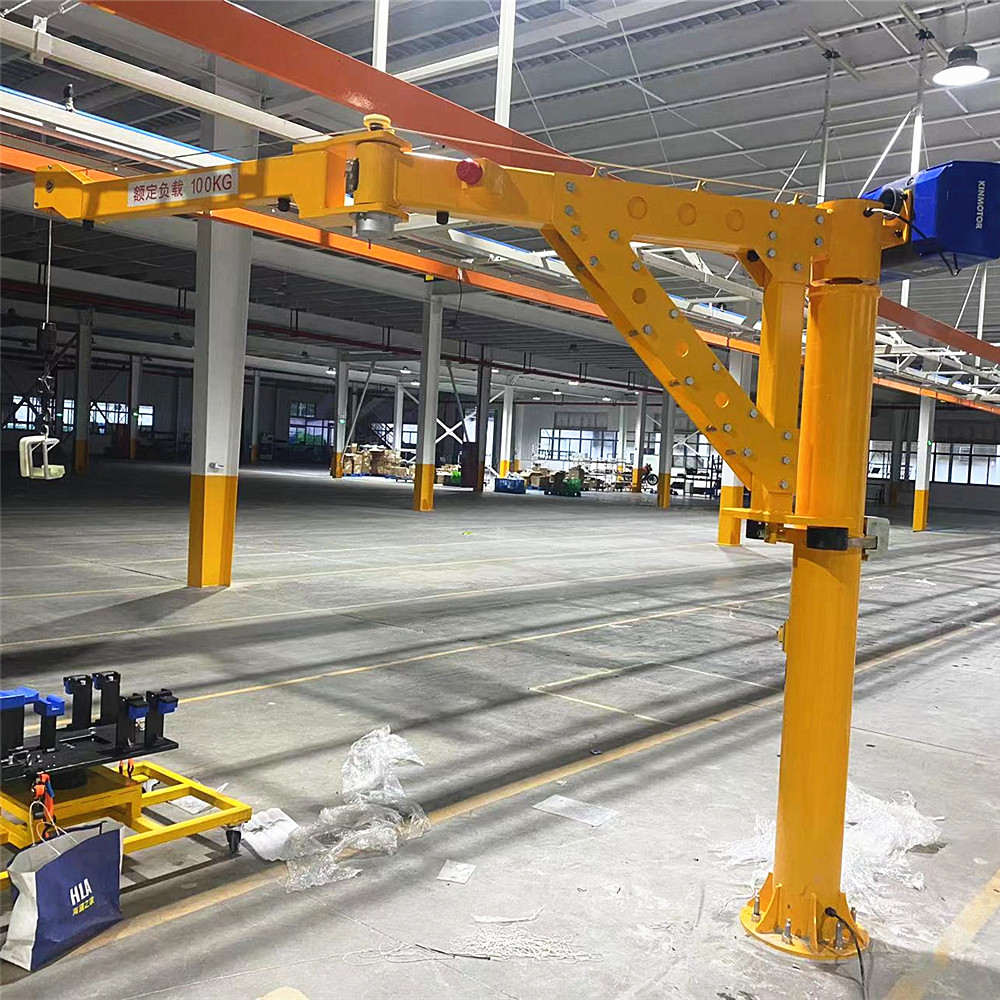 80kg Versatile Jib Crane Folding Arm Intelligent Hoist Lifter with Customized Fixture