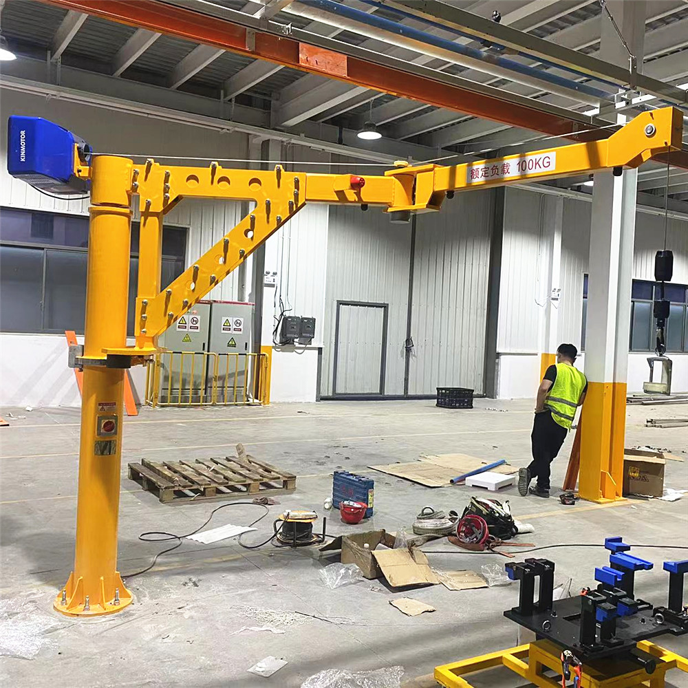 80kg Versatile Jib Crane Folding Arm Intelligent Hoist Lifter with Customized Fixture