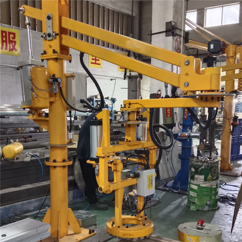 150kg Industrial Pneumatic Manipulator with Magnet for Steel Disc Handling