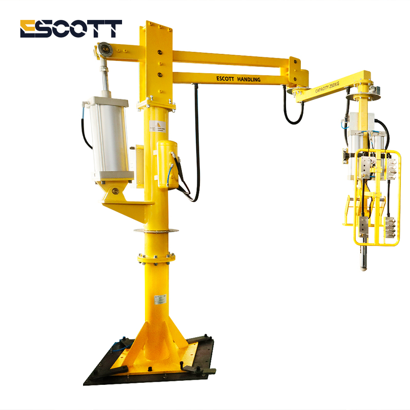 Professional Lifting Equipment Drum Robot Arm Gripper 90 Degree Flipped Pneumatic Manipulator for Roll Handling