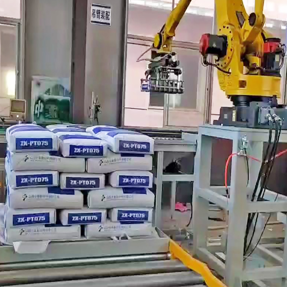 Automatic Robot Palletizer Portable Robot with Gripper for Bag Palletizing