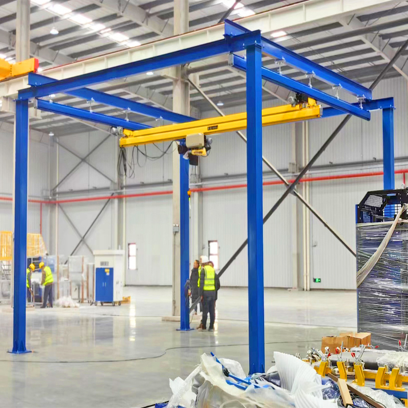 Free Standing Bridge Crane 500kg KBK Rail Single Double Overhead Crane Lifting Equipment