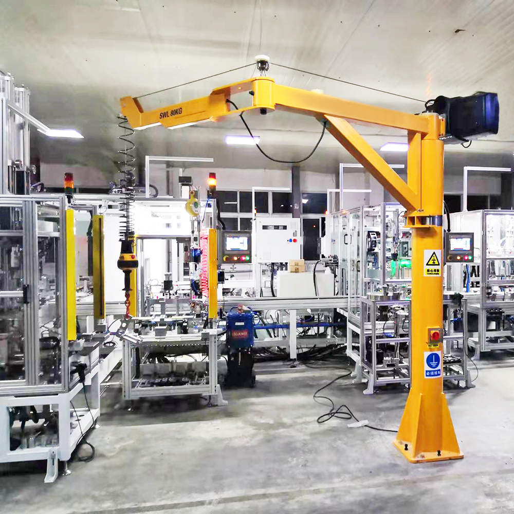 0.5 Ton Pillar Portable Mobile Arm Jib Crane