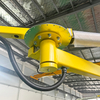 Column Mounted 360° Rotation Cantilever Crane with Electric Hoist And Folding Arm Jib Crane