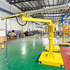 Column Mounted 360° Rotation Cantilever Crane with Electric Hoist And Folding Arm Jib Crane