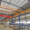 Free Standing Bridge Crane 500kg KBK Rail Single Double Overhead Crane Lifting Equipment