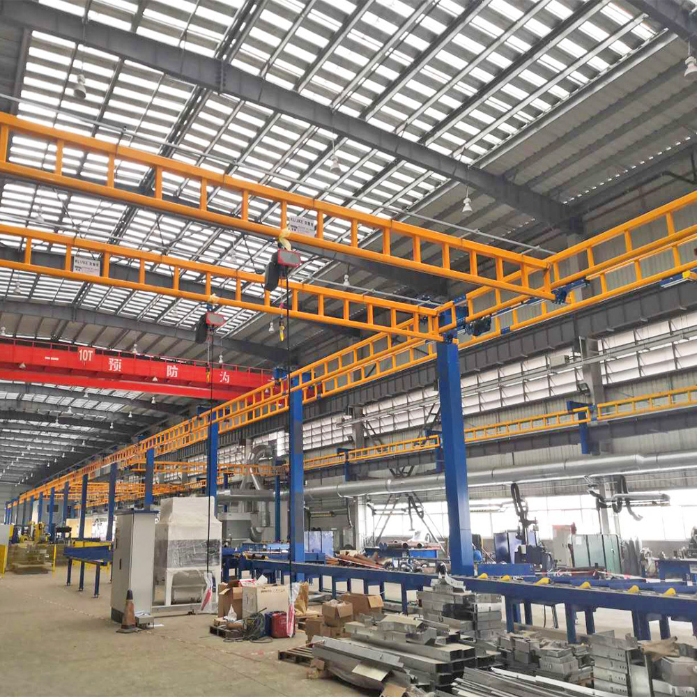 Free Standing Bridge Crane 500kg KBK Rail Single Double Overhead Crane Lifting Equipment