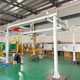 500kg Truss Overhead Crane with Customized Vacuum Lifter for Sheet Material Handling