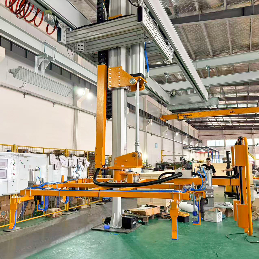 500kg Truss Overhead Crane with Customized Vacuum Lifter for Sheet Material Handling