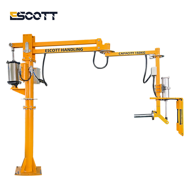 150kg Pneumatic Roll Handling Manipulator with 90° Tilting Function for Film Coil Handling